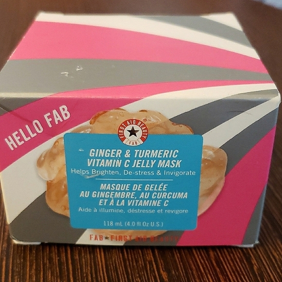 First Aid Beauty Hello FAB Ginger and Turmeric Vitamin C Jelly Mask 4OZ - Picture 1 of 6